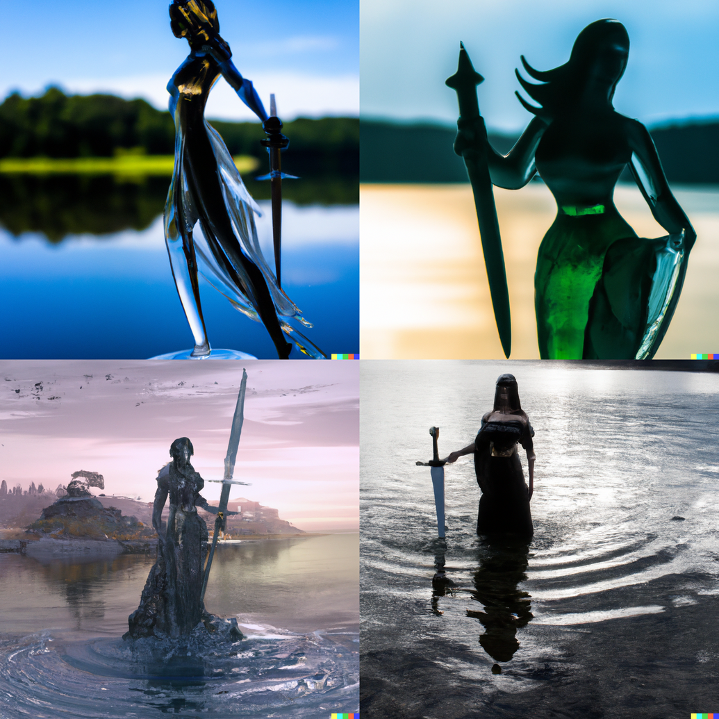 Lady of the Lake by Open AI Dall-E